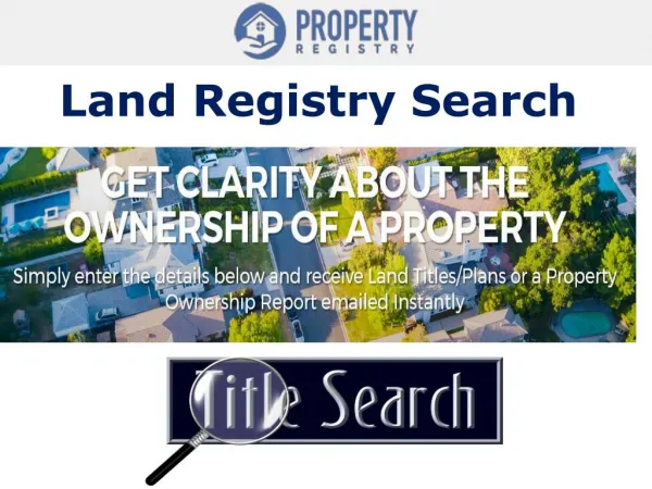 Land Registry Search