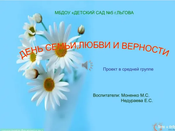 ДЕНЬ СЕМЬИ.ЛЮБВИ И ВЕРНОСТИ