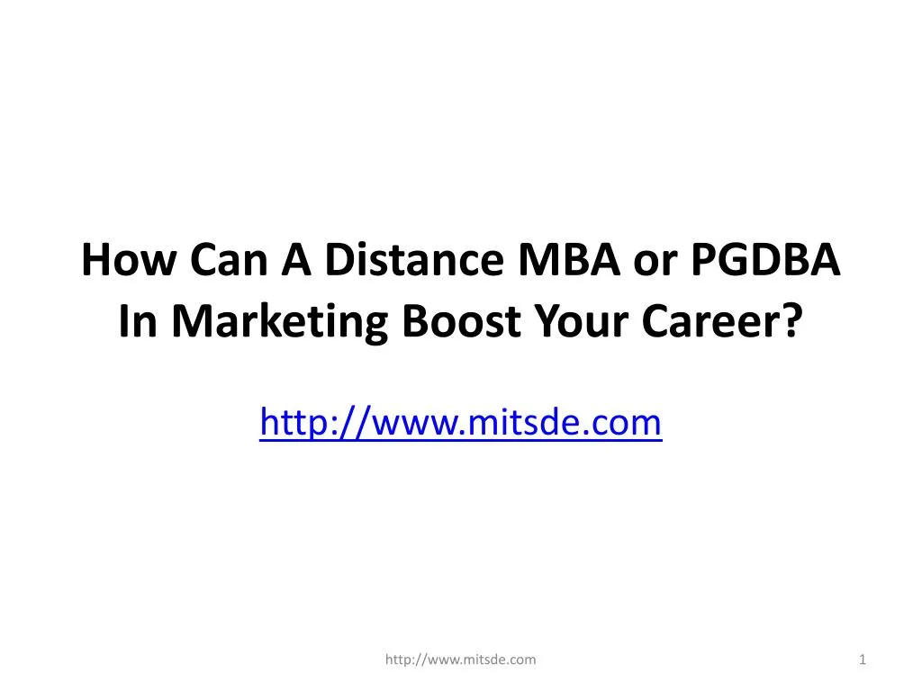 how can a distance mba or pgdba in marketing boost your career