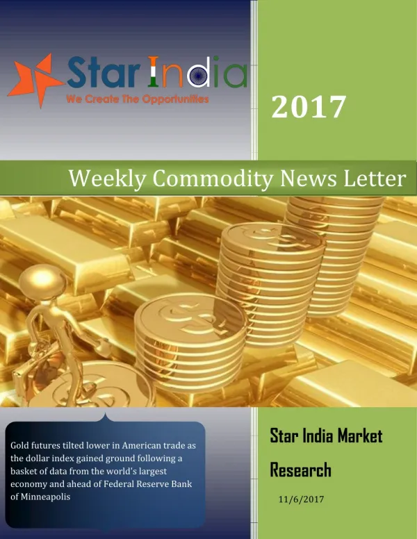 Commodity Weekly News Letter