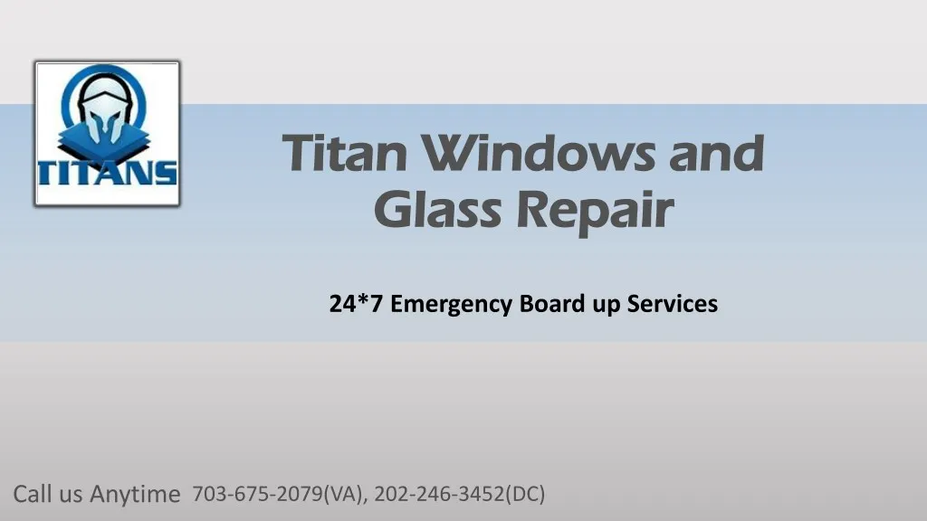 titan windows and titan windows and glass repair