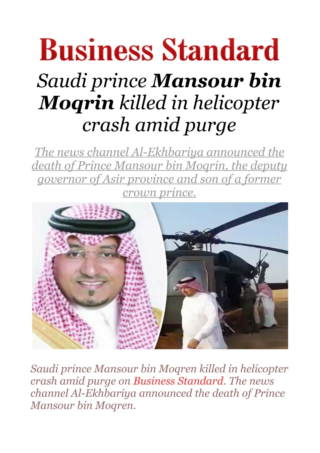 saudi prince mansour bin moqrin killed