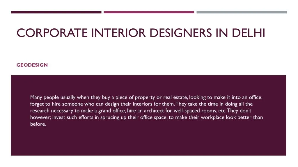 corporate interior designers in delhi