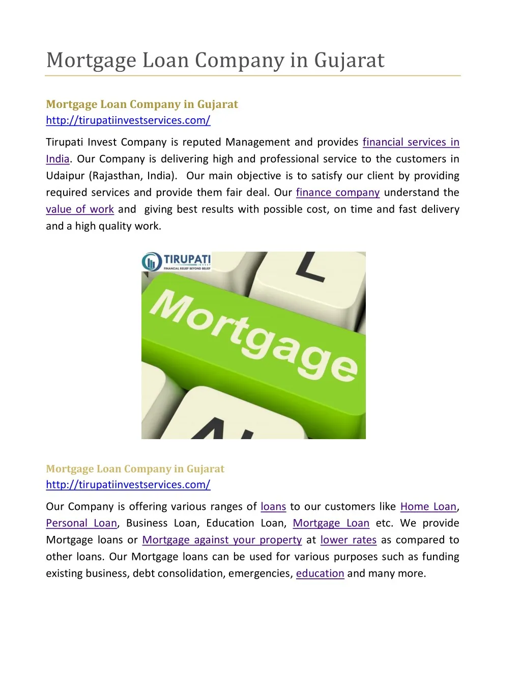 mortgage loan company in gujarat