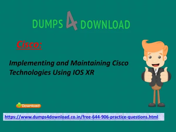 Free Study Material For 644-906 Cisco Exam - Dumps4download.co.in