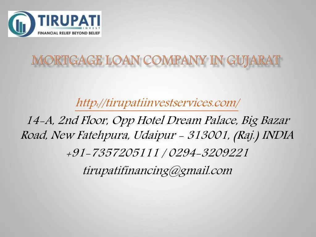 mortgage loan company in gujarat