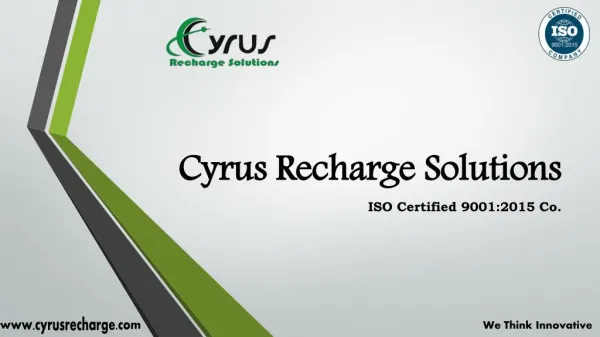 Cyrus Recharge - Mobile Recharge Software Development