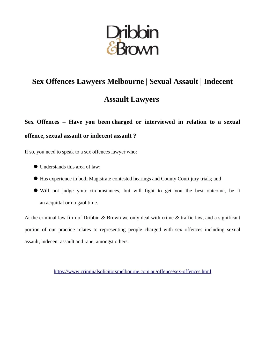 sex offences lawyers melbourne sexual assault