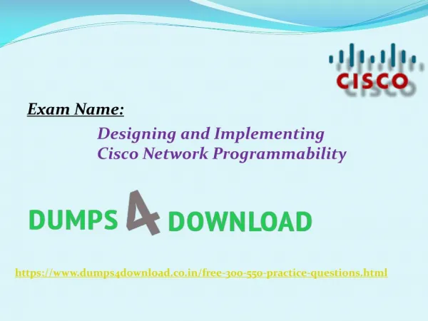 Get 300-550 Cisco Exam Free Study material | Dumps4download.co.in