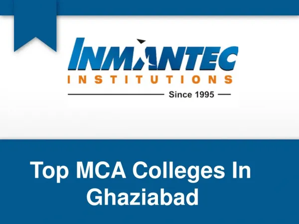 INMANTEC INSTITUTIONS: Top Management Colleges in Delhi NCR
