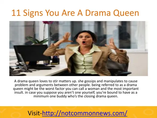 11 Signs You Are A Drama Queen