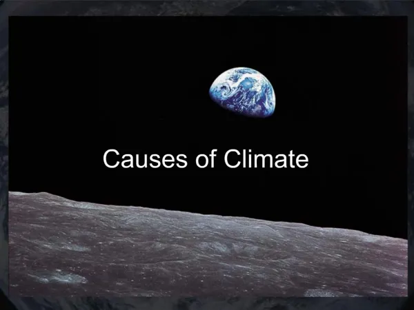Causes of Climate
