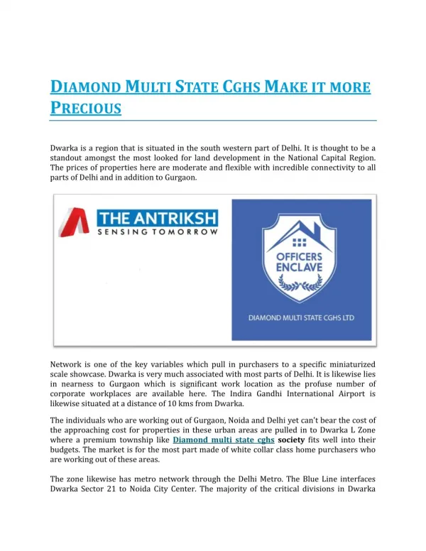 DIAMOND MULTI STATE CGHS MAKE IT MORE PRECIOUS