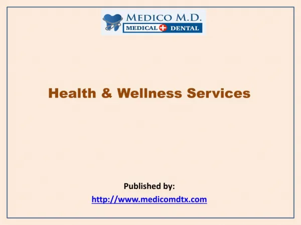 Health & Wellness Services