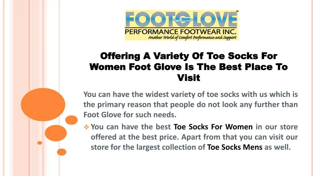 offering a variety of toe socks for women foot