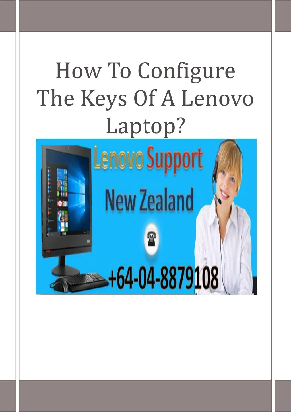 how to configure the keys of a lenovo laptop