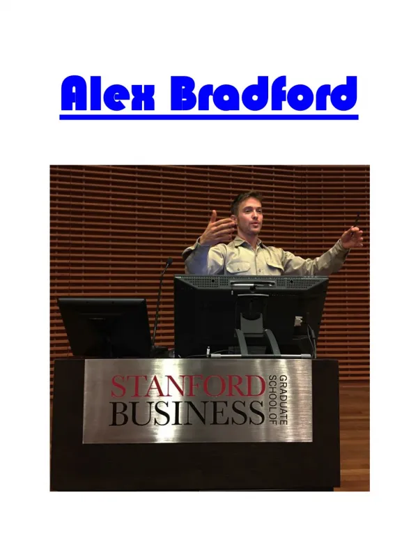 Alex Bradford – Technology investor and serial entrepreneur