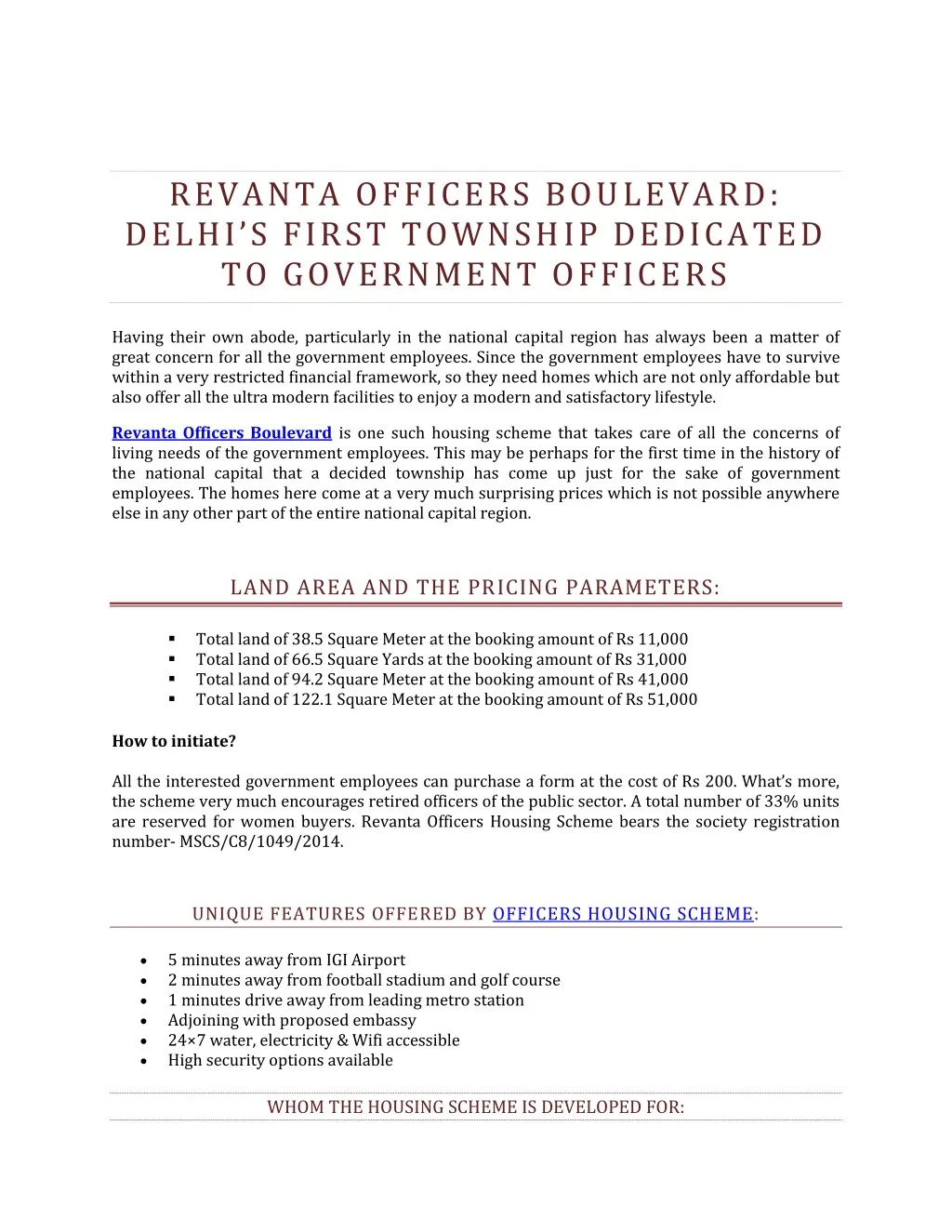 revanta officers boulevard delhi s first townsh