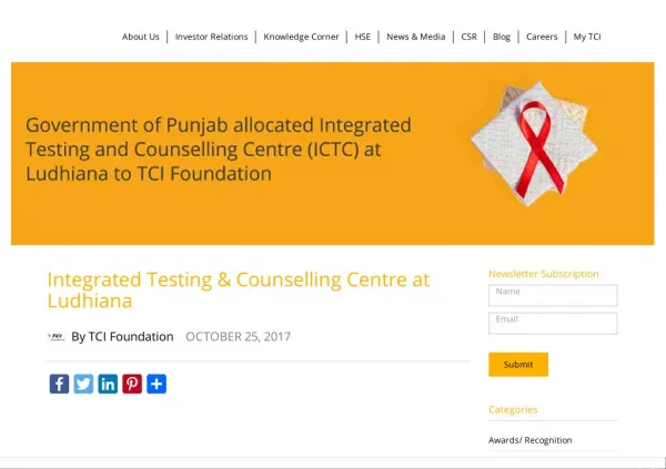 Integrated Testing & Counselling Centre at Ludhiana