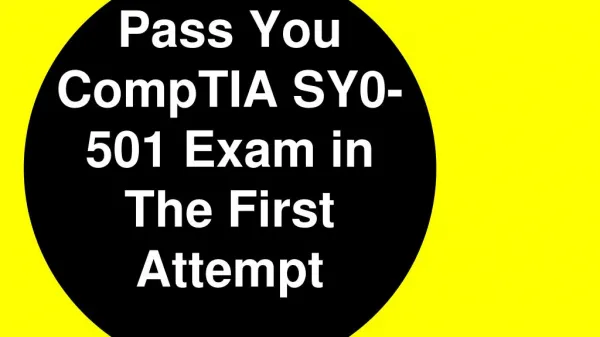 SY0-501 Practice Exam Questions