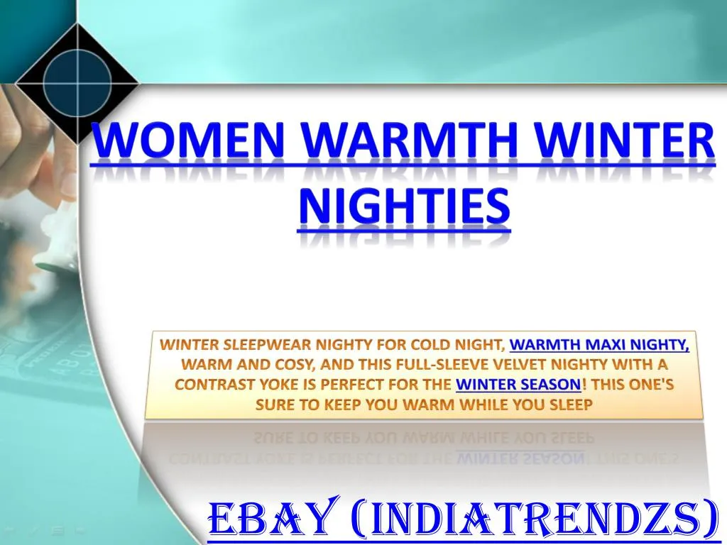 women warmth winter nighties