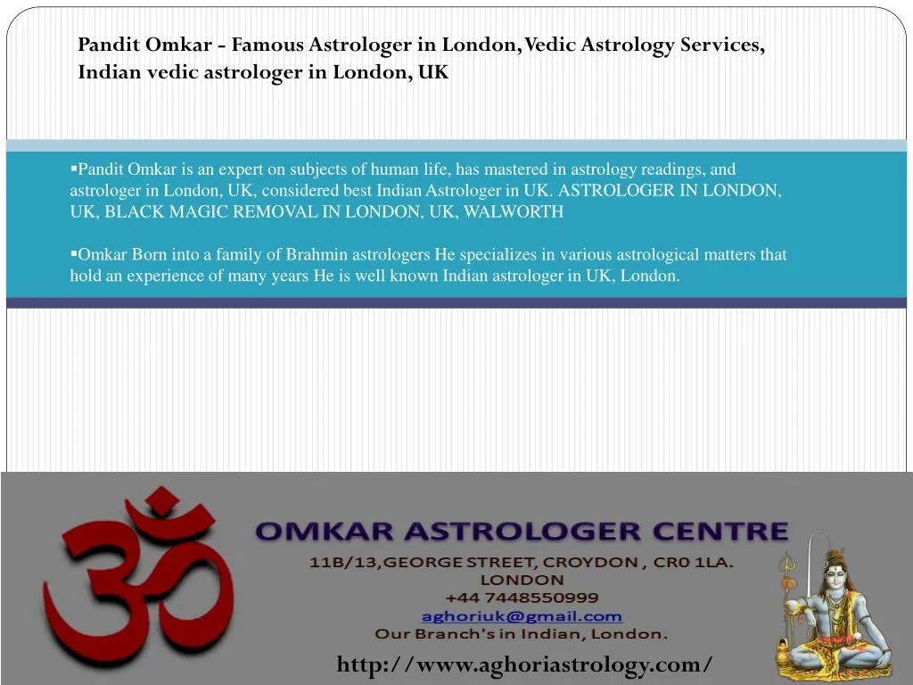 pandit omkar famous astrologer in london vedic