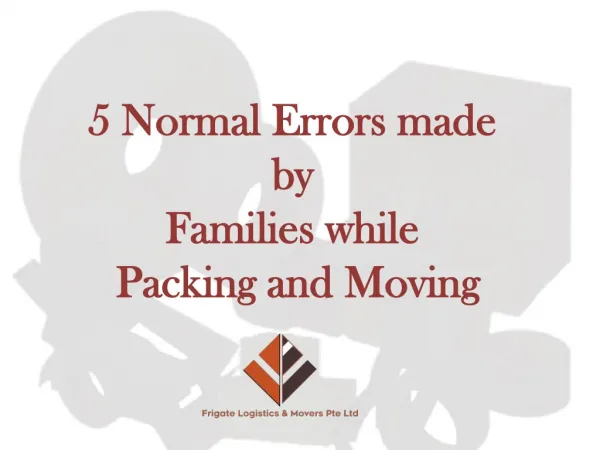 5 Normal Errors made by Families while Backing and Moving