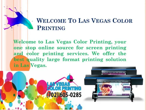 Las vegas color printing