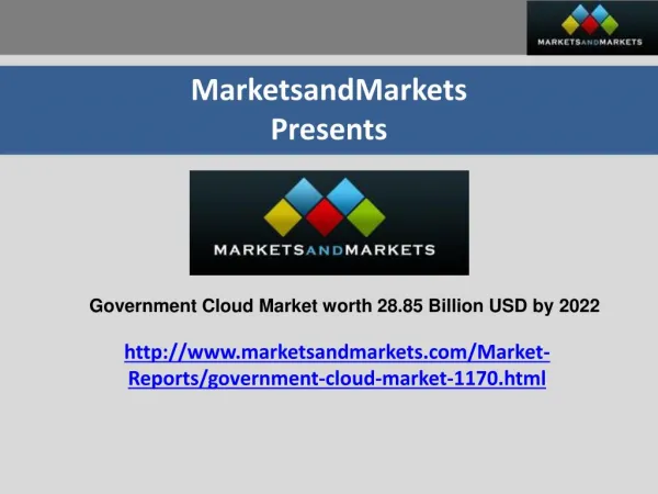 Government Cloud Market worth 28.85 Billion USD by 2022