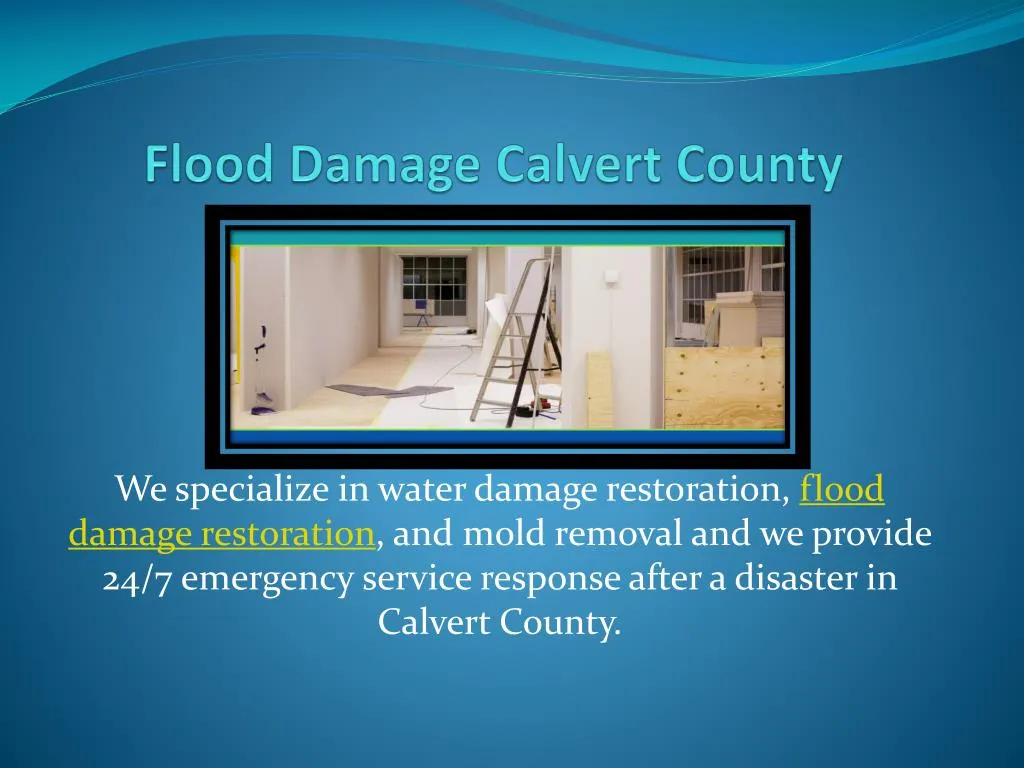 flood damage calvert county