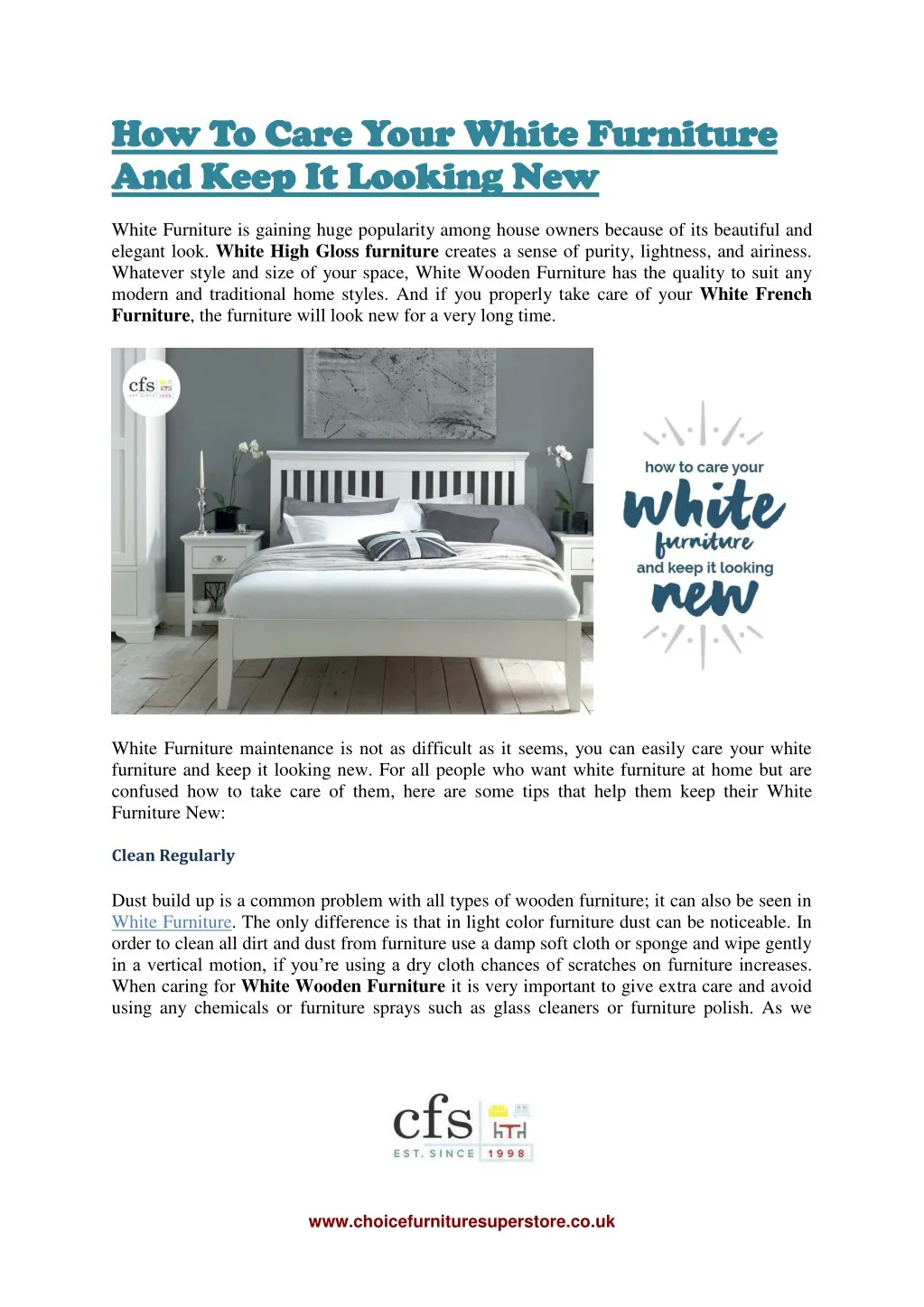 how to care your white furniture how to care your