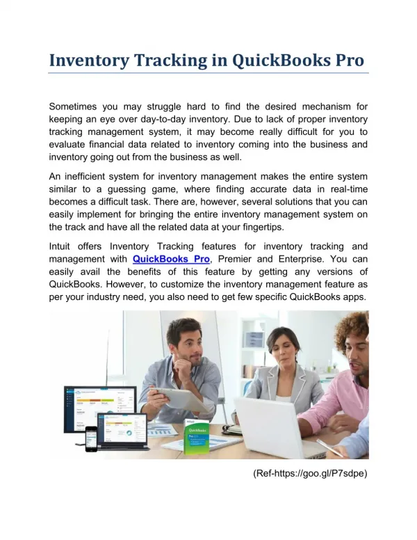 Advantages of Tracking Inventory with QuickBooks Pro