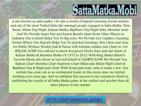 Expert Tips to Play Matka Game by SattaMatka.mobi