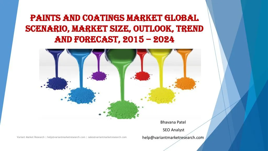 paints and coatings market global scenario market size outlook trend and forecast 2015 2024