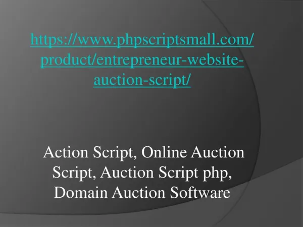 Action Script, Online Auction Script, Auction Script php, Domain Auction Software