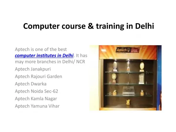 Computer Course in Delhi | IT training Course in Delhi