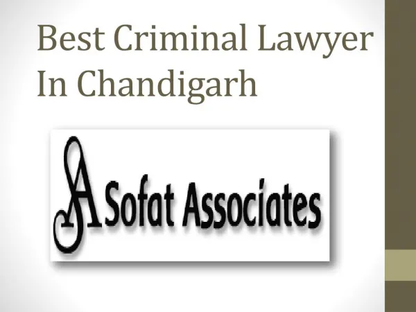 Best Criminal Lawyer in Chandigarh