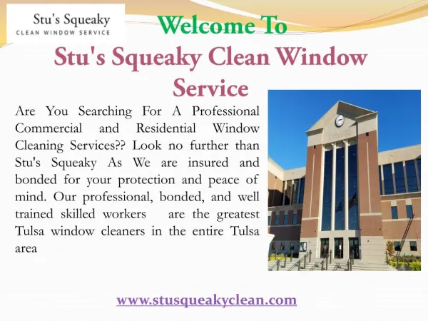 Commercial Window Cleaning Services Tulsa