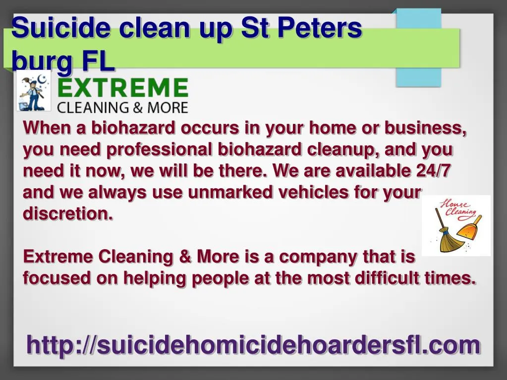 suicide clean up st peters burg fl