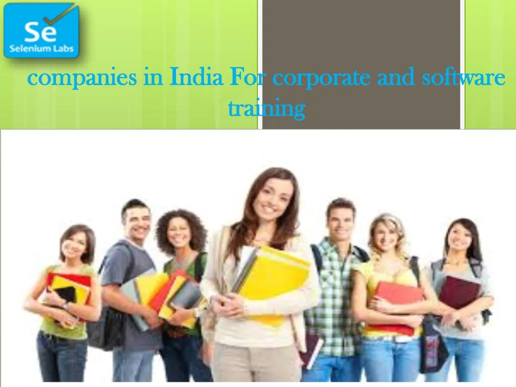 companies in india for corporate and software training