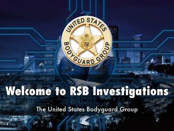 Information Presentation Of RSB Investigations