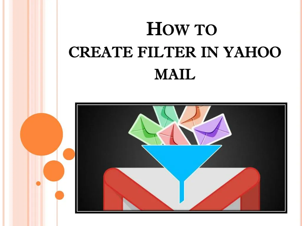 how to create filter in yahoo mail