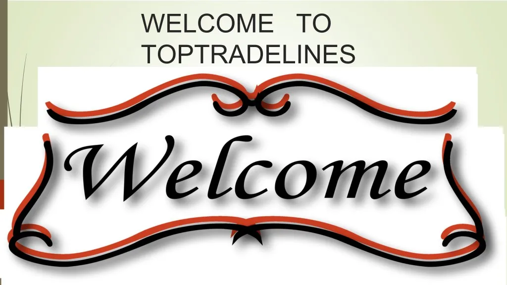 welcome to toptradelines