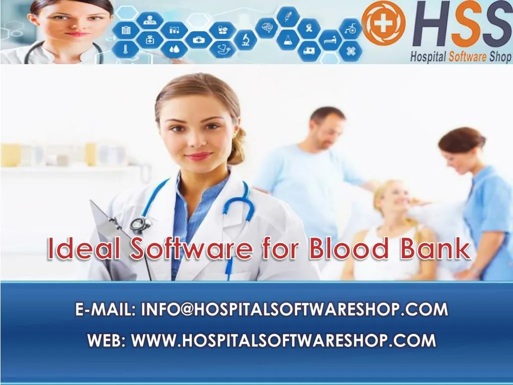 ideal software for blood bank