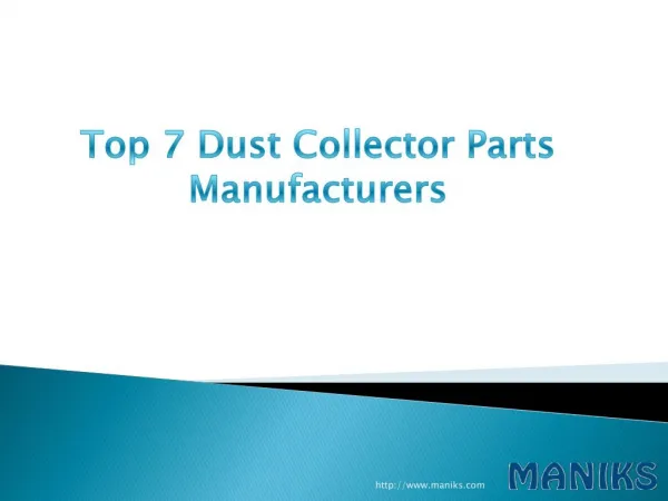 Top 7 Dust Collector Parts Manufacturer