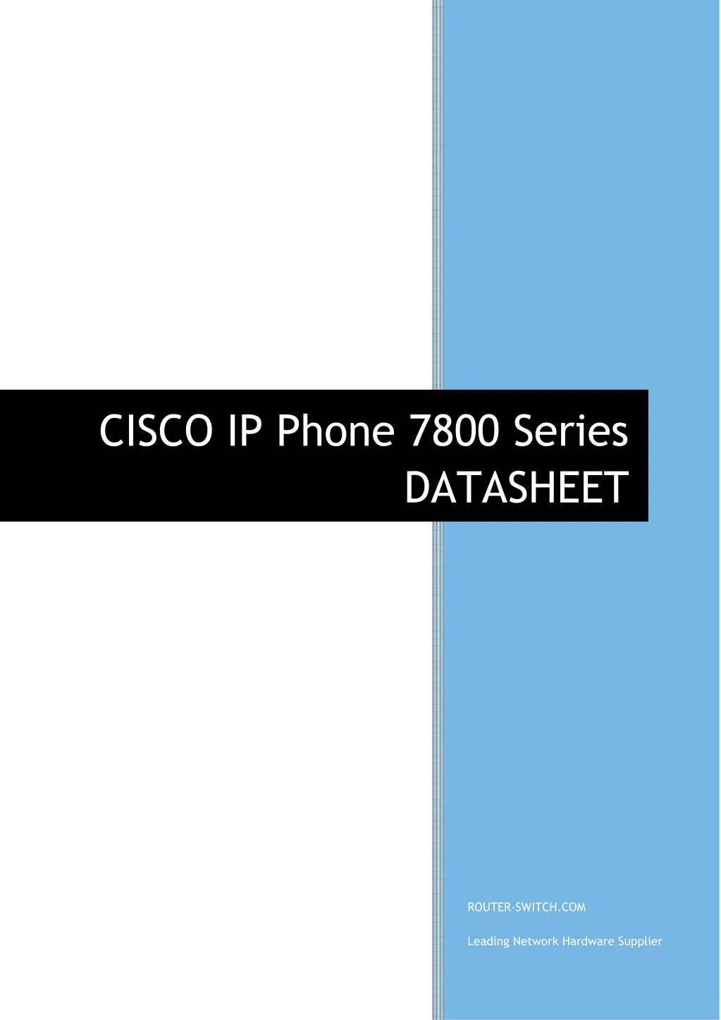cisco ip phone 7800 series