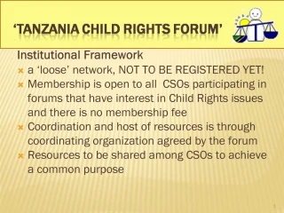 Tanzania Child Rights Forum - slide 1