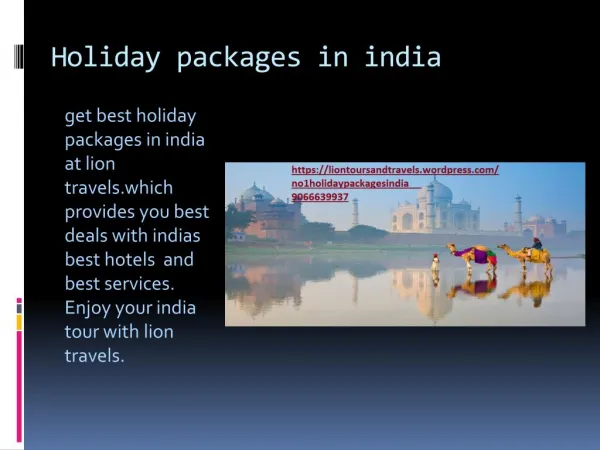 Holiday packages in india.mp4