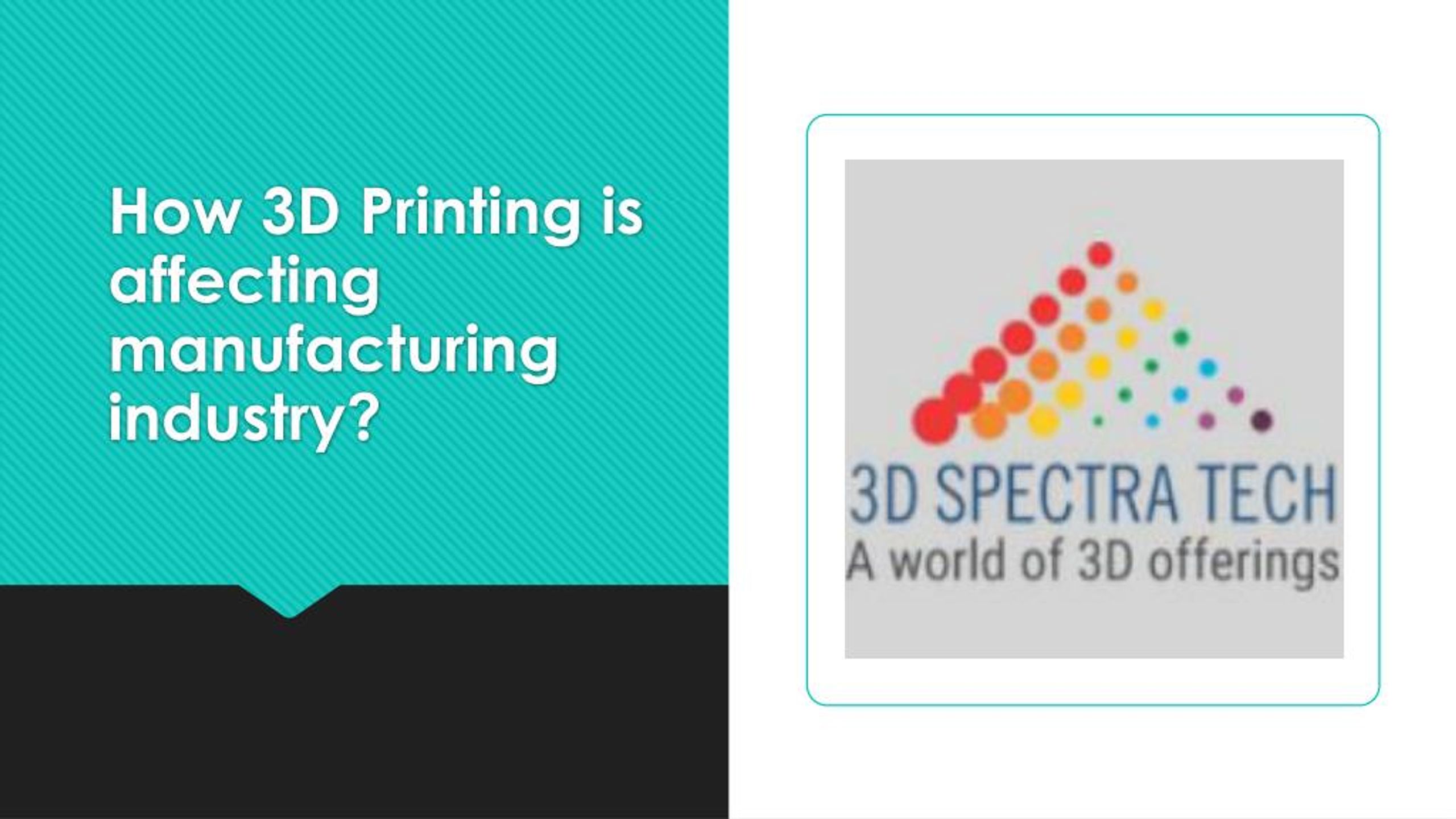 PPT - How 3D Printing is affecting manufacturing industry PowerPoint ...