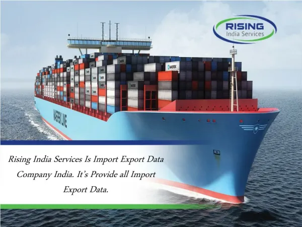 Indian Import Export Data By Rising India Service
